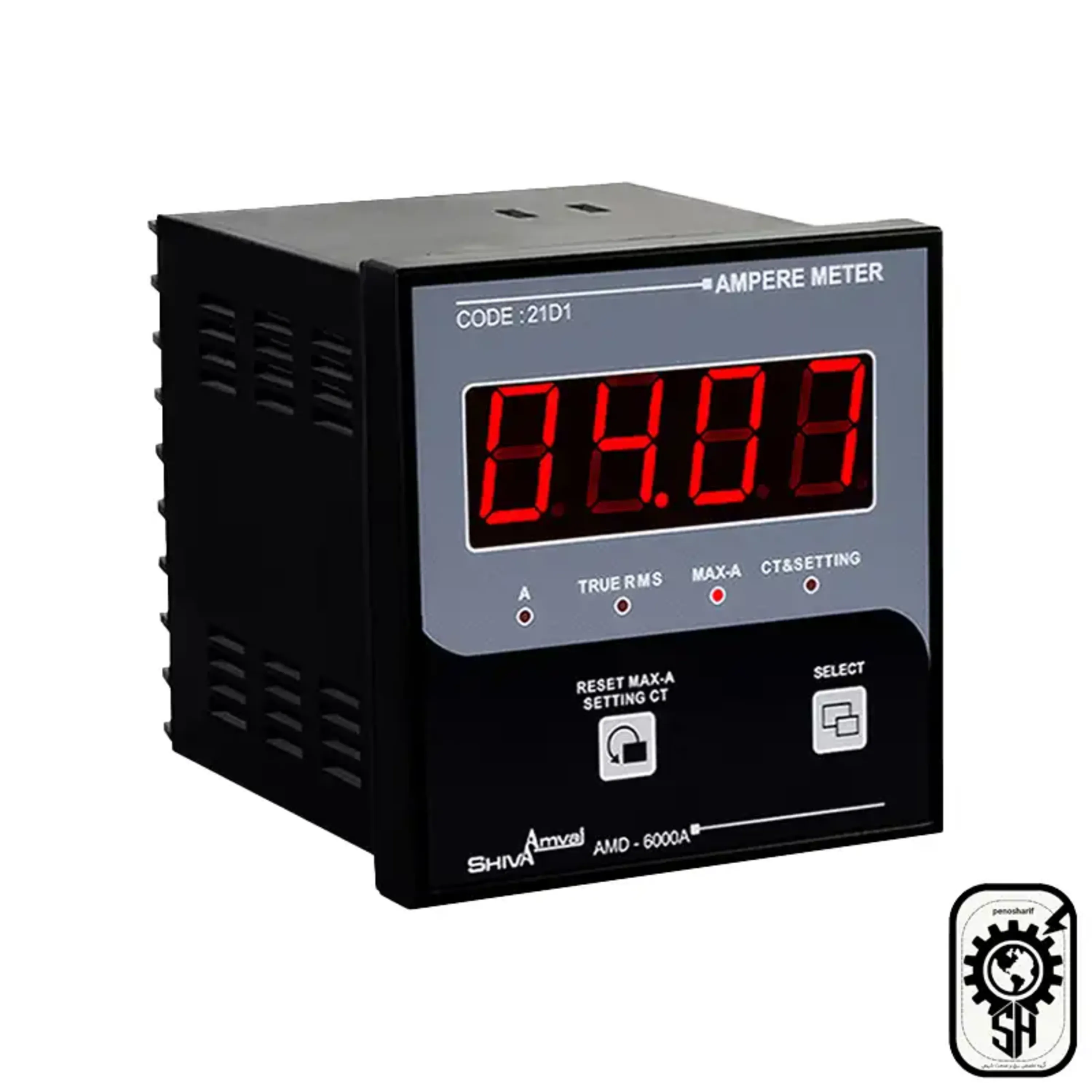 آمپرمتر 96 دیجیتال شیوا امواج مدل AMD-6000A با دقت بالا برای اندازه گیری جریان